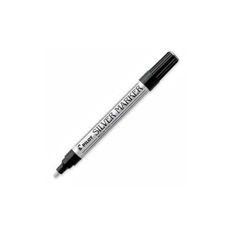 Pilot Silver Permanent Marker, Medium Tip 41800